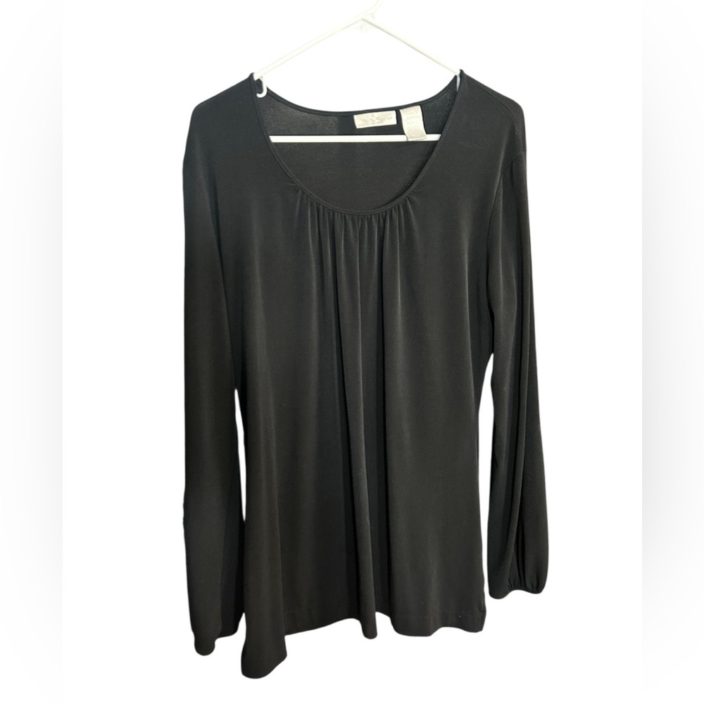 Worthington Black Long Sleeve Top